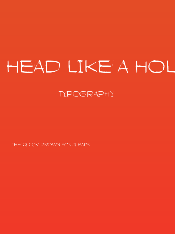 Head like a hole Poster