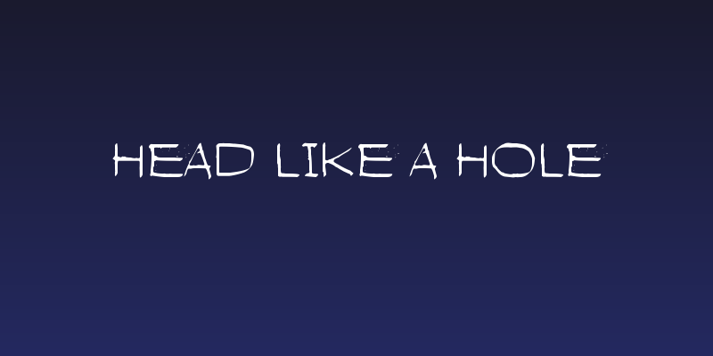 Head like a hole Social Header