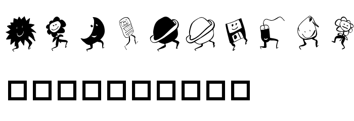 HeadFeeterThree Font OTHER CHARS