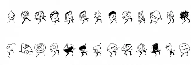 HeadFeeterThree Font Litere mari