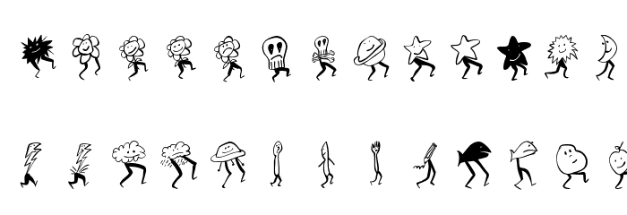 HeadFeeterThree Font LOWERCASE