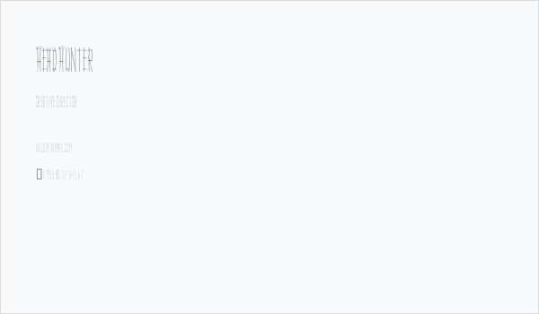 HeadHunter Business Card