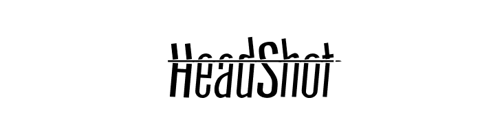 HeadShot  Frei Schriftart Herunterladen