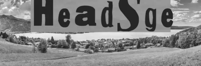 HeadSurgery Font examples