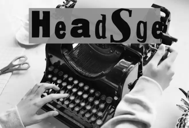 HeadSurgery Font examples