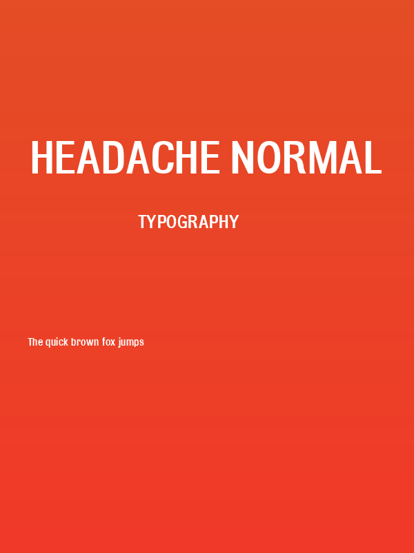Headache Normal Poster