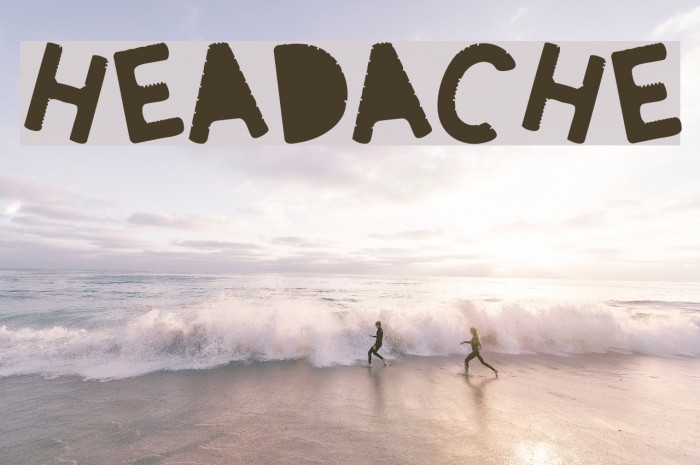 Headache Font examples