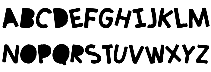 Headache Font LOWERCASE