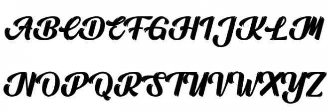 Headbrush 字体 大写