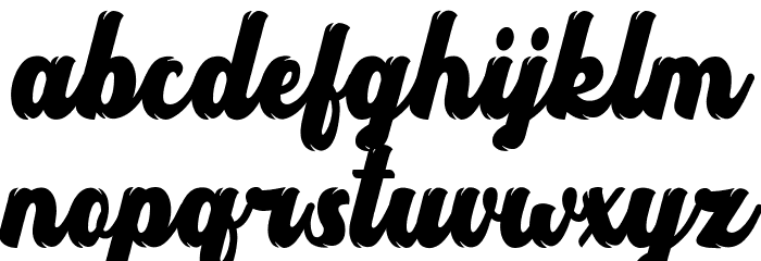 Headbrush Font LOWERCASE