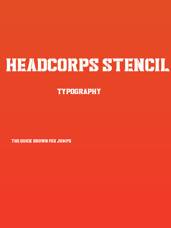 Headcorps Stencil Poster