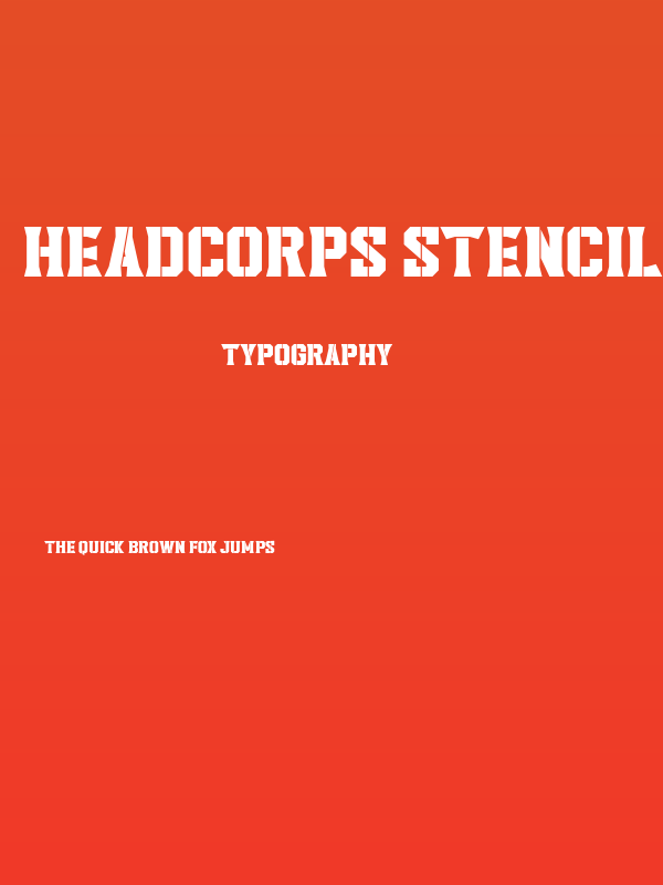 Headcorps Stencil Poster