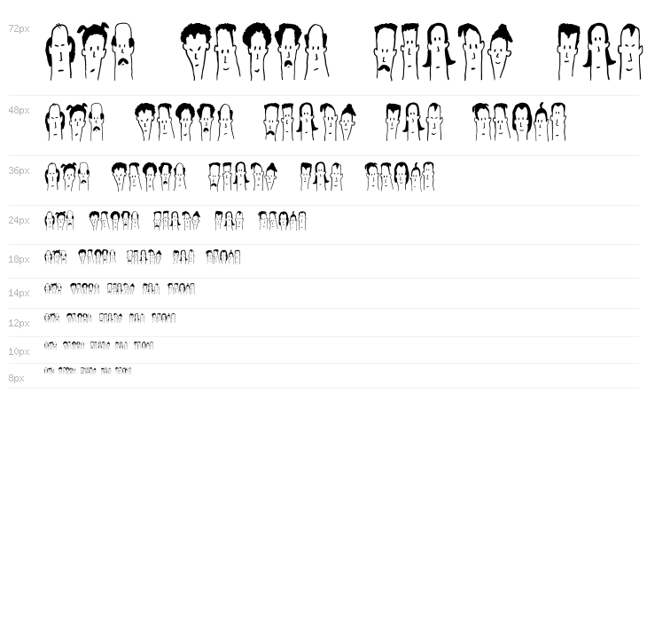 Headed Regular Waterfall