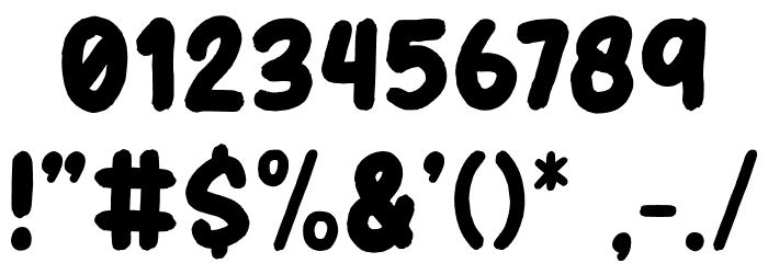 HeaderMarker Font OTHER CHARS