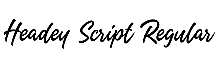 Headey Script Regular  Fuentes Gratis Descargar