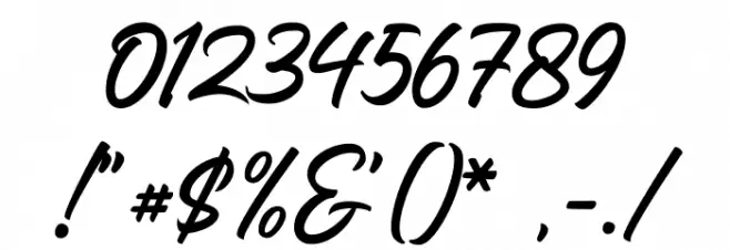 Headey Script Regular Font OTHER CHARS