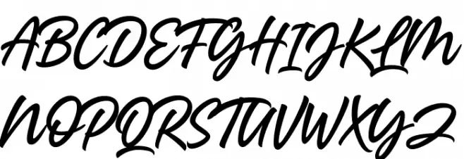 Headey Script Regular Schriftart Groß