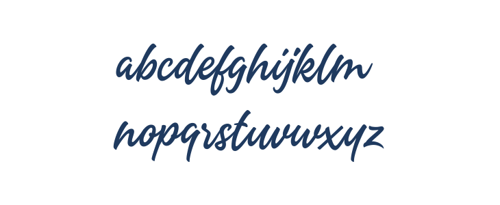 Headey Script Regular Lowercase