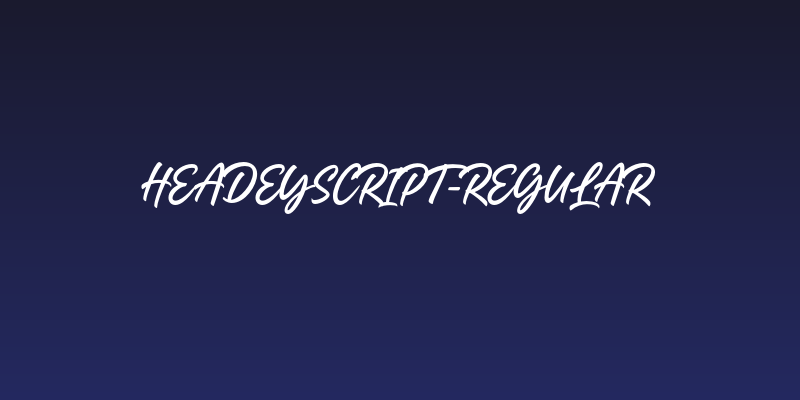 HeadeyScript-Regular Social Header