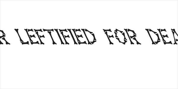 Headhunter Leftified For Death Medium Logo