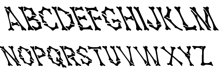 Headhunter Leftified For Death Medium Font LOWERCASE