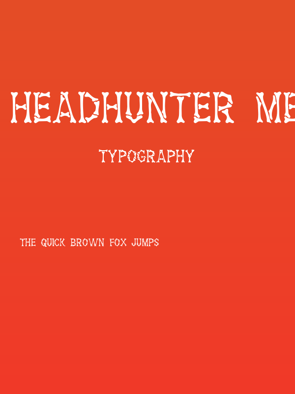 Headhunter Medium Poster