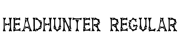 Headhunter Regular Font
