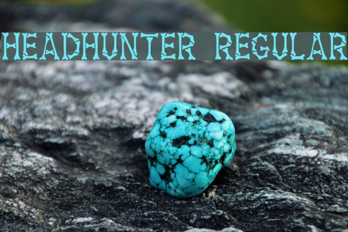 Headhunter Regular Font examples