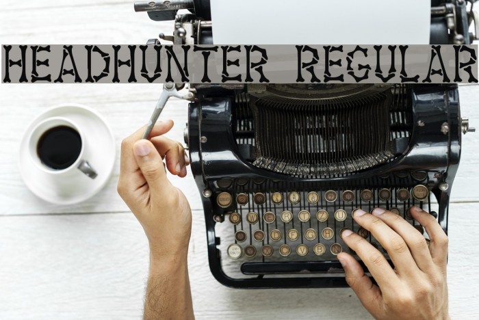 Headhunter Regular Font examples