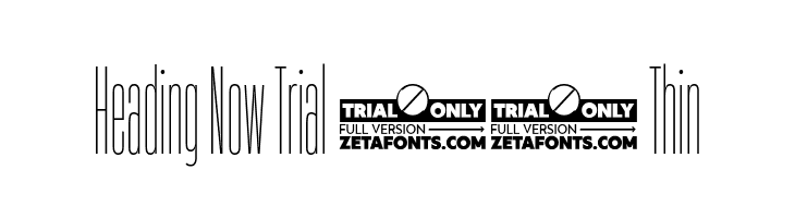Heading Now Trial 01 Thin  Frei Schriftart Herunterladen