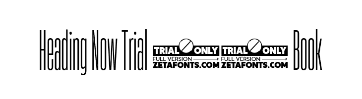 Heading Now Trial 03 Book  font caratteri gratis