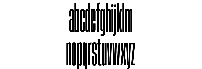 Heading Now Trial 06 Bold Font LOWERCASE