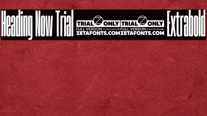 Heading Now Trial 07 Extrabold Example 3