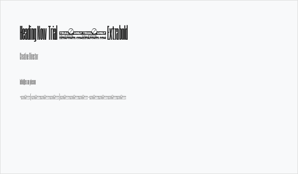 Heading Now Trial 07 Extrabold Business Card
