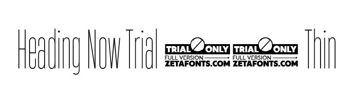 Heading Now Trial 11 Thin  免费字体下载