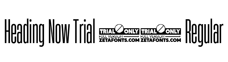 Heading Now Trial 14 Regular  Скачать бесплатные шрифты