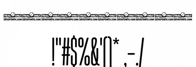 Heading Now Trial 14 Regular Font OTHER CHARS