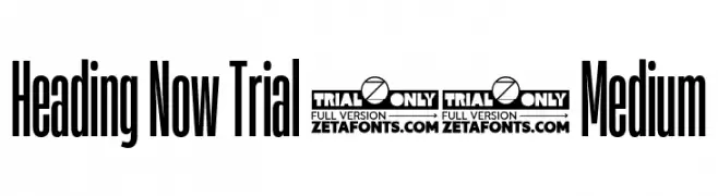Heading Now Trial 15 Medium  Free Fonts Download