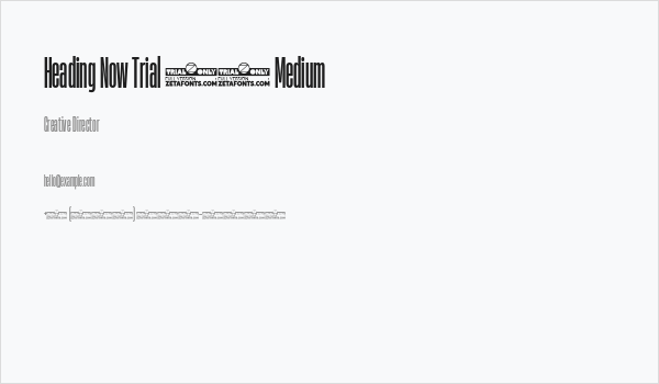 Heading Now Trial 15 Medium Business Card