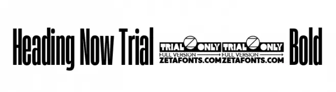 Heading Now Trial 16 Bold  免费字体下载