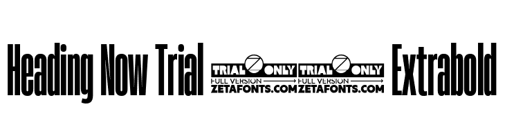 Heading Now Trial 17 Extrabold  Frei Schriftart Herunterladen