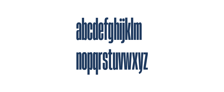 Heading Now Trial 17 Extrabold Lowercase