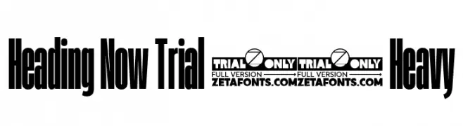 Heading Now Trial 18 Heavy  les polices de caractères gratuit tlcharger