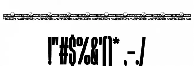 Heading Now Trial 18 Heavy Font OTHER CHARS