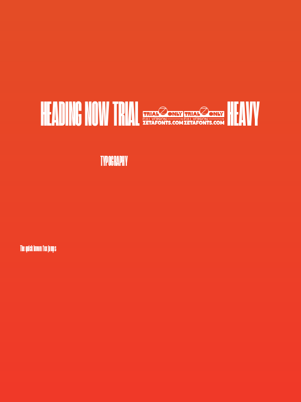 Heading Now Trial 18 Heavy Poster