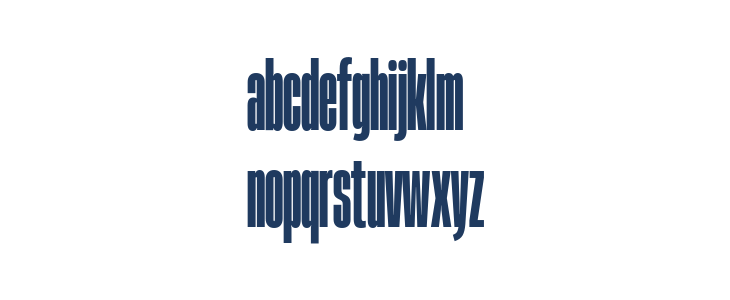 Heading Now Trial 18 Heavy Lowercase