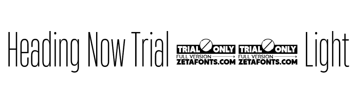 Heading Now Trial 22 Light  Free Fonts Download