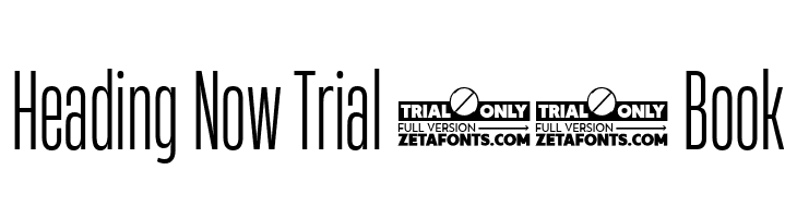 Heading Now Trial 23 Book  baixar fontes gratis