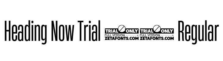 Heading Now Trial 24 Regular  免费字体下载