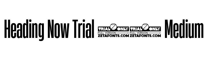 Heading Now Trial 25 Medium  font caratteri gratis